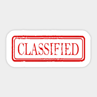 Classified Sticker